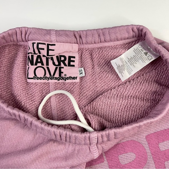 Freecity Superfluff Lux OG Rose Water Splash Pink Dove Shorts Women's Sz XS New - Picture 3 of 9